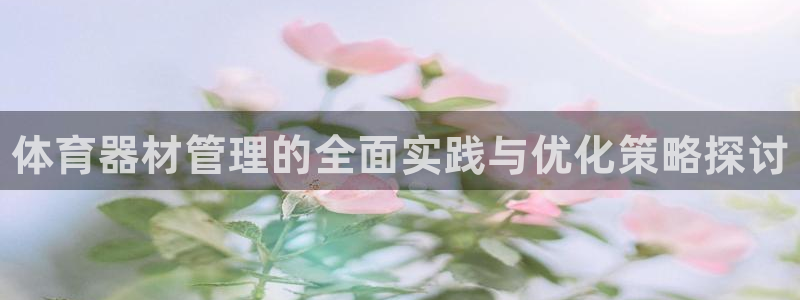 尊龙凯时人生就是搏平台：体育器材管理的全面实践与优化策略探讨